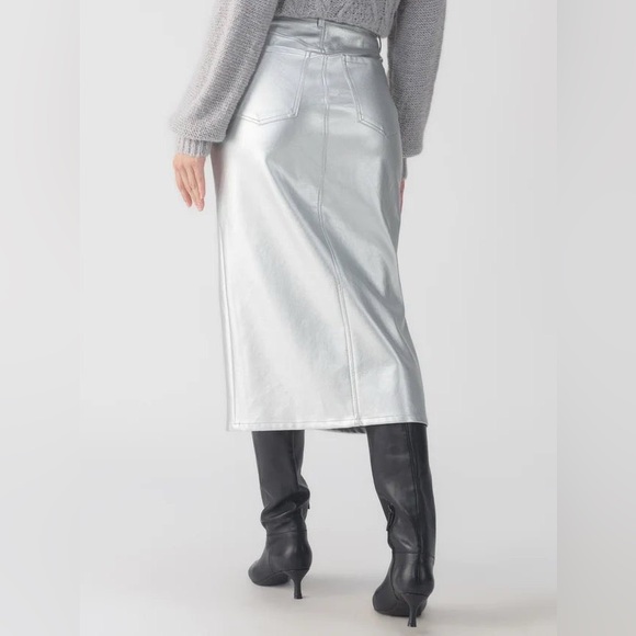 Sanctuary Leather Like Midi Skirt - Picture 2 of 3